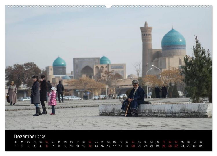 Produktbild: Usbekistan (Wandkalender 2026 DIN A2 quer), CALVENDO Monatskalender