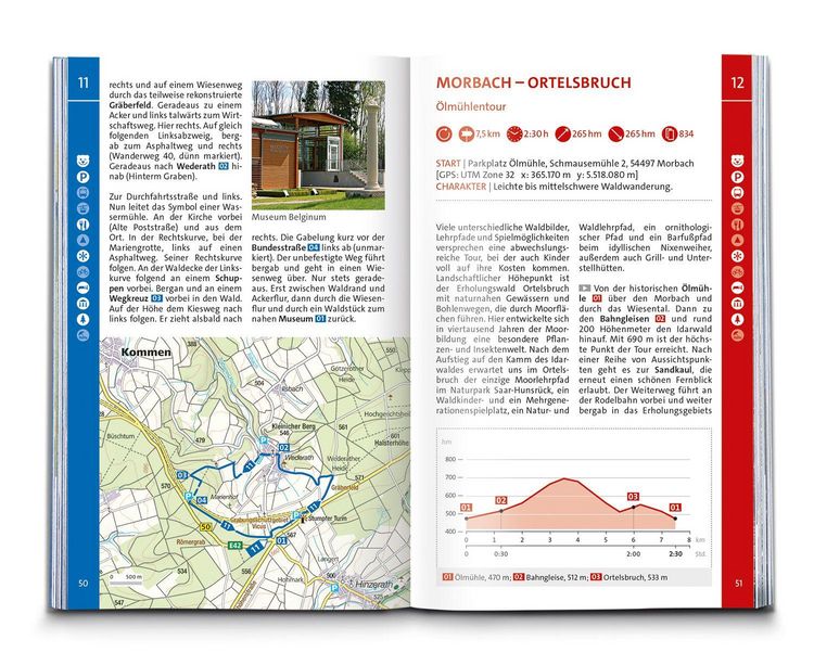 Produktbild: KOMPASS Wanderf&uuml;hrer Hunsr&uuml;ck mit Saar-Hunsr&uuml;ck-Steig, 50 Touren mit Extra-Tourenkarte