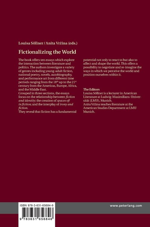 Produktbild: Fictionalizing the World