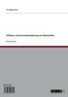 Produktbild: Effizienz und Innovationsleistung von Netzwerken