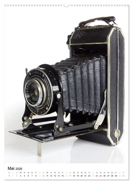 Produktbild: Balgenkameras - Analoge Fotoapparate mit Charme (Wandkalender 2026 DIN A2 hoch), CALVENDO Monatskalender