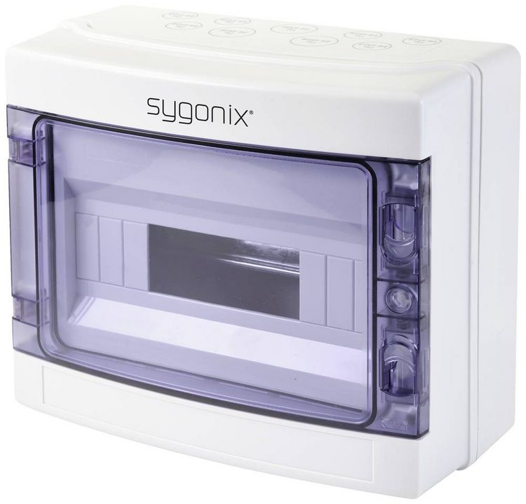 Produktbild: Sygonix SY-5491854 Kleinverteiler Oberfl&auml;chenmontage Anzahl Teilungen = 12 Anzahl Reihen = 1 Inhalt 1 St.