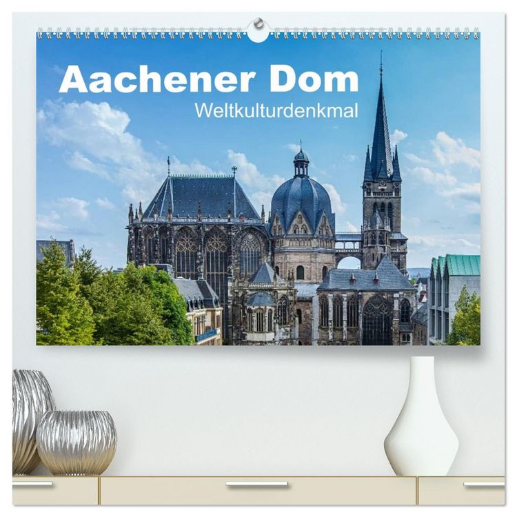 Produktbild: Aachener Dom - Weltkulturdenkmal (hochwertiger Premium Wandkalender 2026 DIN A2 quer), Kunstdruck in Hochglanz