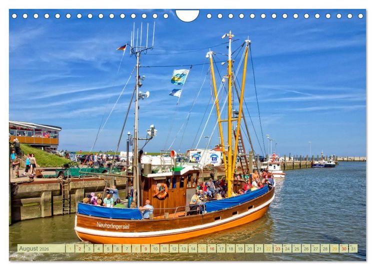 Produktbild: Reise an die Nordsee - Neuharlingersiel (Wandkalender 2026 DIN A4 quer), CALVENDO Monatskalender