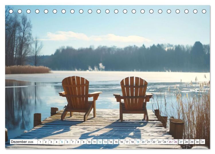 Produktbild: Momente der Stille (Tischkalender 2026 DIN A5 quer), CALVENDO Monatskalender