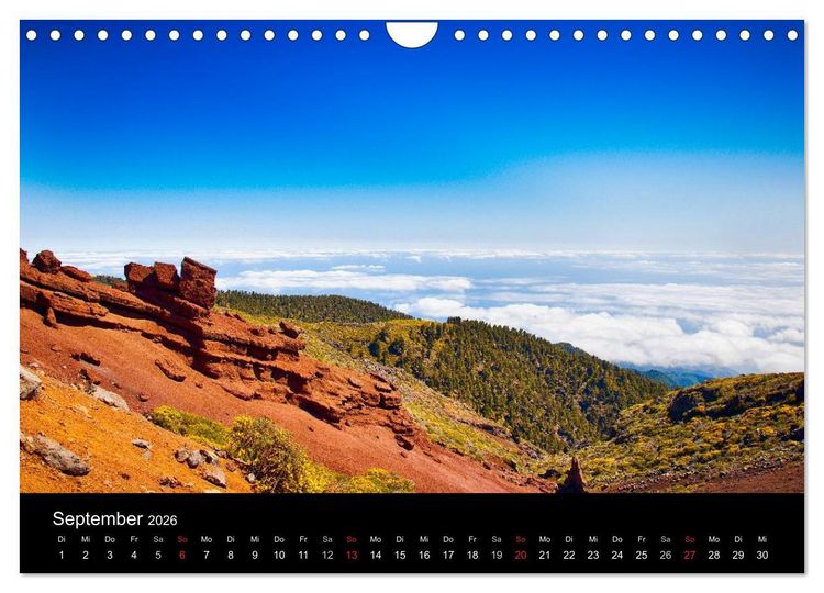 Produktbild: Naturblicke - La Palma (Wandkalender 2026 DIN A4 quer), CALVENDO Monatskalender