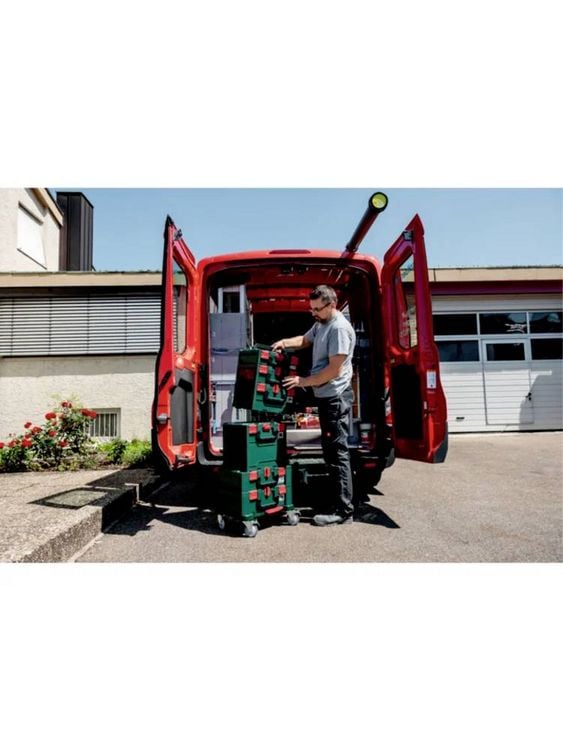 Produktbild: Metabo metaBOX 145 626886000 Maschinenkoffer ABS Gr&uuml;n/Rot (L x B x H) 396 x 296 x 145mm