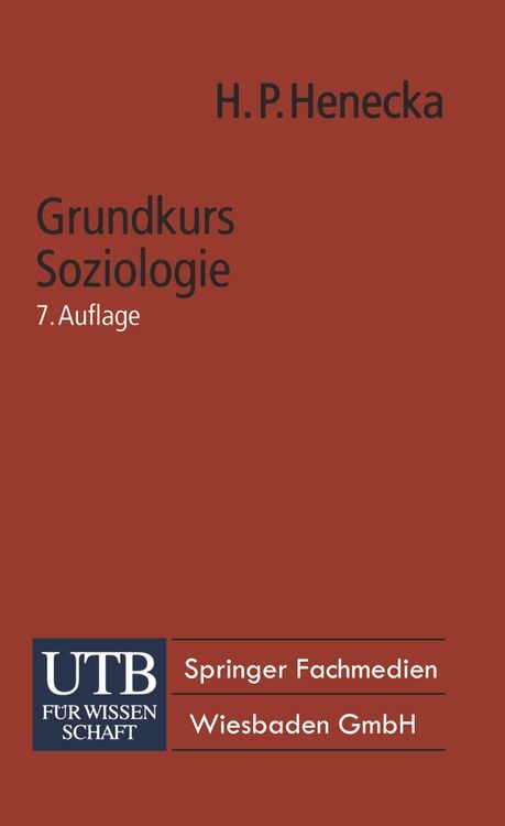 Bild vom Artikel Grundkurs Soziologie vom Autor Hans Peter Henecka