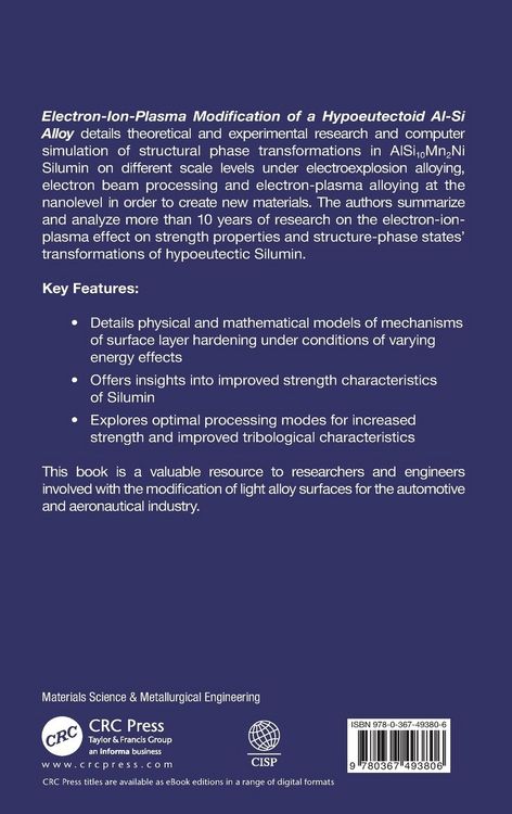 Produktbild: Electron-Ion-Plasma Modification of a Hypoeutectoid Al-Si Alloy