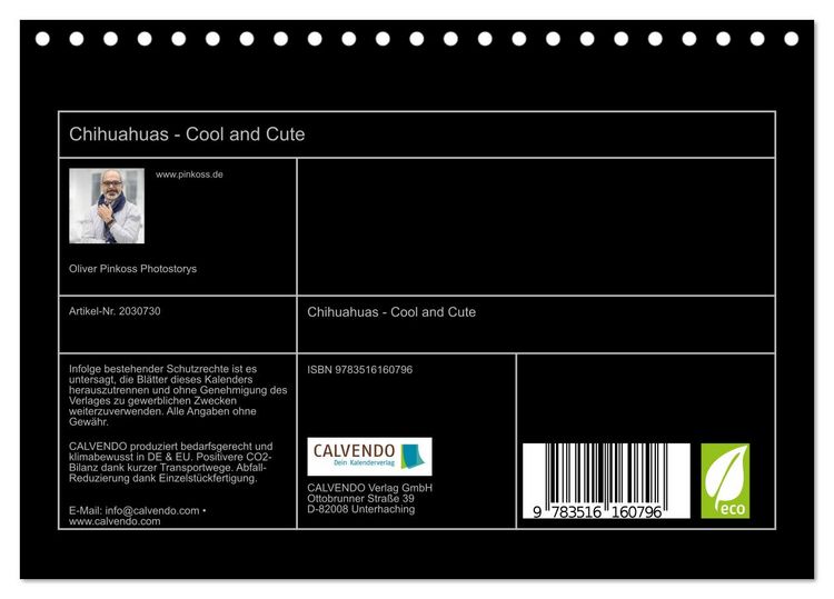Produktbild: Chihuahuas - Cool and Cute (Tischkalender 2026 DIN A5 quer), CALVENDO Monatskalender