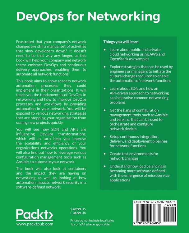 Produktbild: DevOps for Networking