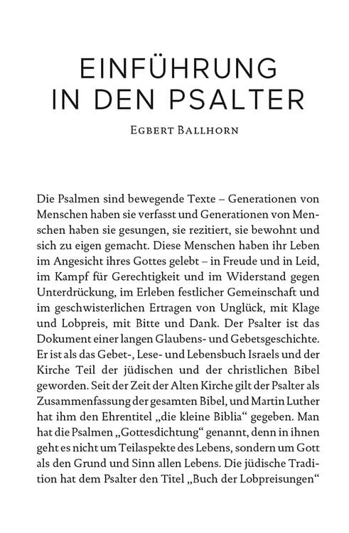 Produktbild: Die Psalmen