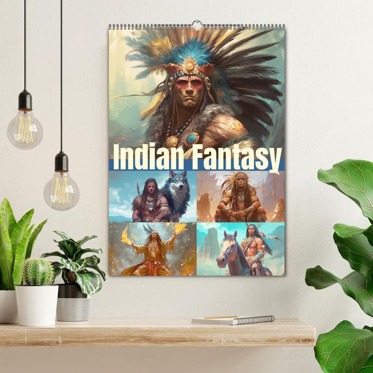Produktbild: Indian Fantasy (Wandkalender 2026 DIN A2 hoch), CALVENDO Monatskalender