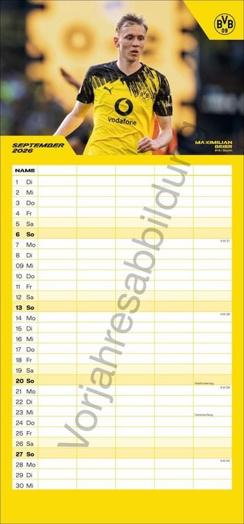 Produktbild: BVB Familienplaner 2027