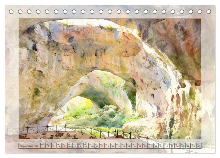Produktbild: Bulgarien - Balkanstaat mit Schwarzmeerk&uuml;ste (Tischkalender 2027 DIN A5 quer), CALVENDO Monatskalender