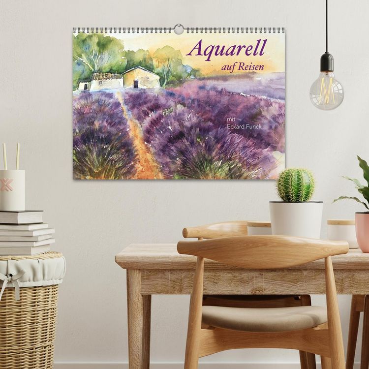 Produktbild: Aquarell auf Reisen - mit Eckard Funck (Wandkalender 2026 DIN A3 quer), CALVENDO Monatskalender
