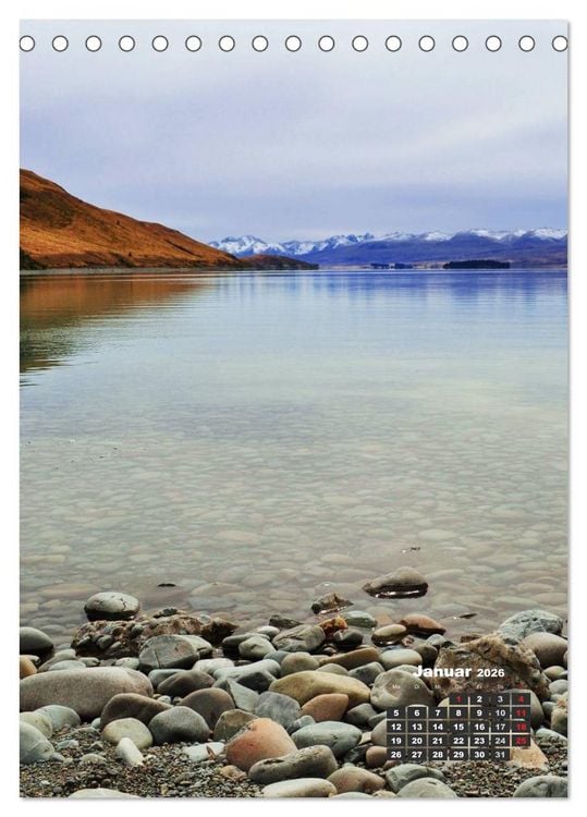 Produktbild: Reise durch Neuseeland (Tischkalender 2026 DIN A5 hoch), CALVENDO Monatskalender