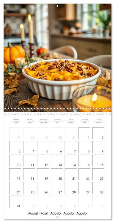 Produktbild: Culinary pumpkin creations - With pumpkin dishes through the year (Wall Calendar 2026 12 &times; 12 Inch) CALVENDO 12 Month Wall Calendar
