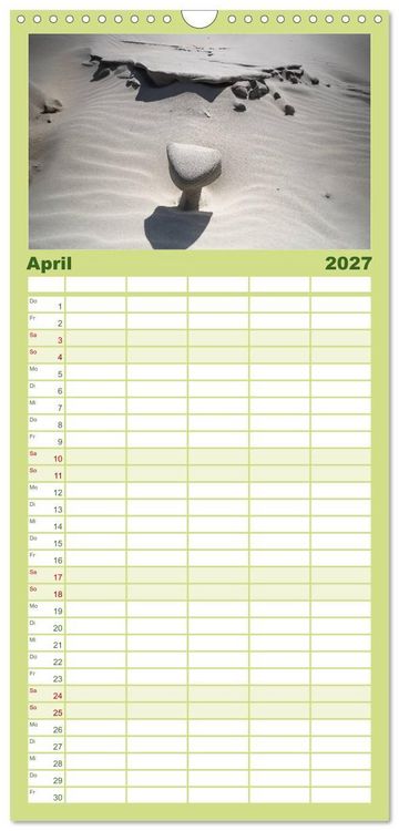 Produktbild: Familienplaner 2027 - Ameland Wundersch&ouml;ne Insel mit 5 Spalten (Wandkalender, 21 x 45 cm) CALVENDO