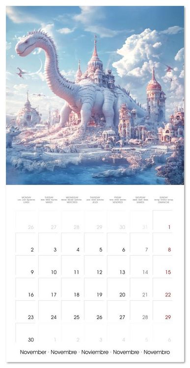 Produktbild: Animals in unreal rooms - Dreamlike Illusions (Wall Calendar 2026 12 &times; 12 Inch) CALVENDO 12 Month Wall Calendar
