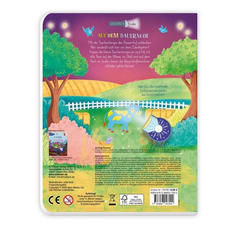 Produktbild: TR&Ouml;TSCH - Taschenlampenbuch Leuchte und finde Auf dem Bauernhof| Ab 3 Jahren
