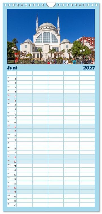 Produktbild: Familienplaner 2027 - Shkodra &ndash; Perle im Norden Albaniens mit 5 Spalten (Wandkalender, 21 x 45 cm) CALVENDO