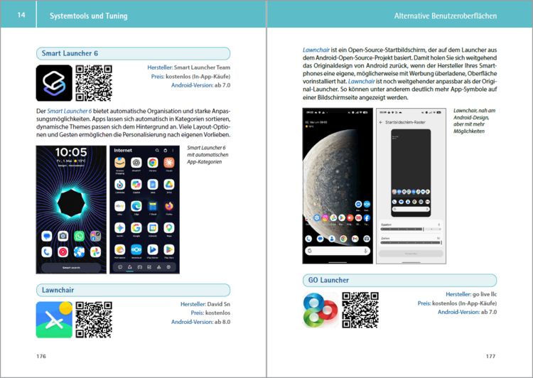 Produktbild: Die besten Android-Apps: F&uuml;r dein Smartphone und Tablet - aktuell zu Android 12, 13, 14, 15, 16 und 17