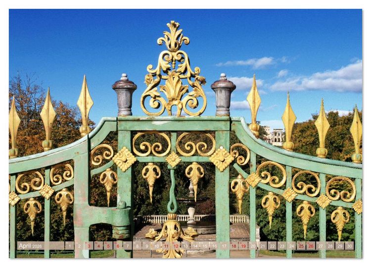 Produktbild: Sanssouci - Ohne Sorge - Schloss und Park (Tischkalender 2026 DIN A5 quer), CALVENDO Monatskalender