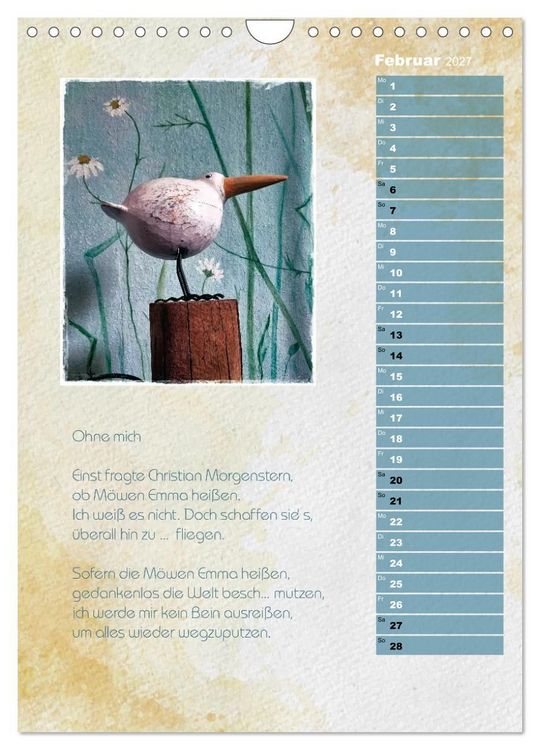 Produktbild: Wenn alle M&ouml;wen Emma hie&szlig;en... (Wandkalender 2027 DIN A4 hoch), CALVENDO Monatskalender
