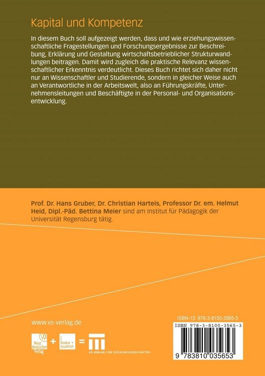 Produktbild: Kapital und Kompetenz