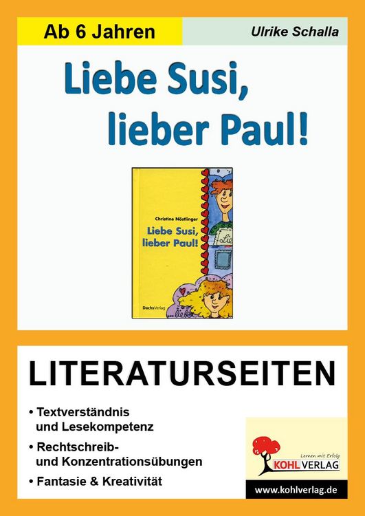 Produktbild: Liebe Susi, lieber Paul! - Literaturseiten
