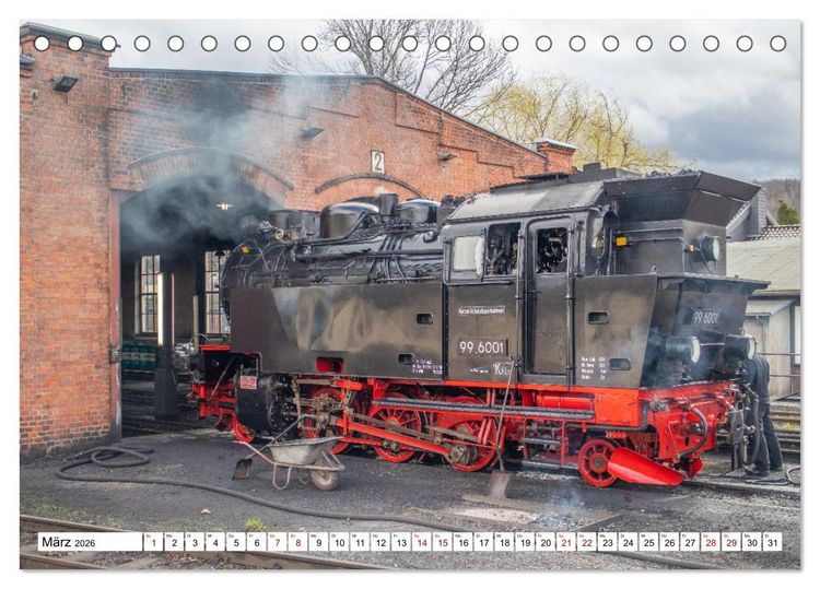 Produktbild: Selketalbahn im Harz (Tischkalender 2026 DIN A5 quer), CALVENDO Monatskalender