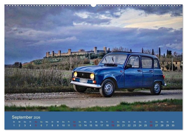 Produktbild: Kultauto aus Frankreich - Renault 4 (hochwertiger Premium Wandkalender 2026 DIN A2 quer), Kunstdruck in Hochglanz