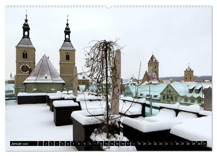 Produktbild: Regensburg erleben (Wandkalender 2026 DIN A2 quer), CALVENDO Monatskalender
