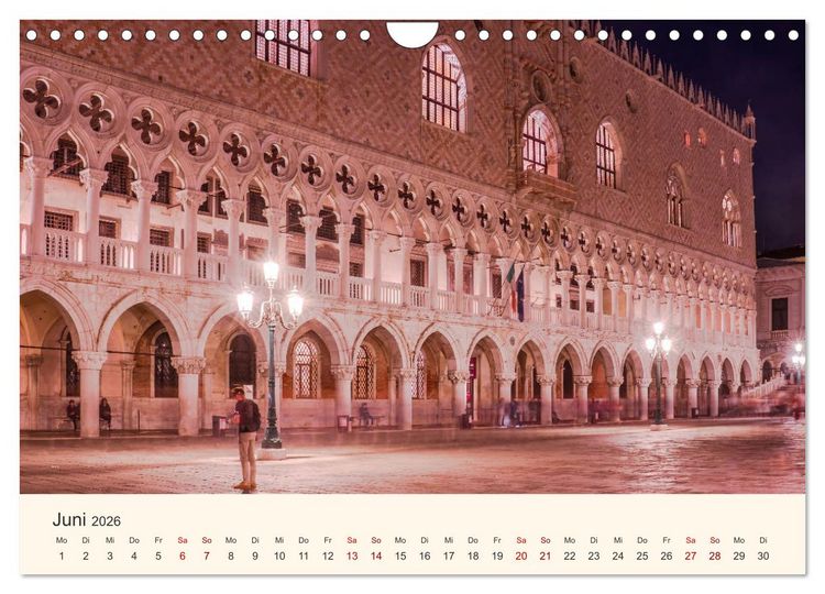 Produktbild: Venedig bei Tag und Nacht (Wandkalender 2026 DIN A4 quer), CALVENDO Monatskalender