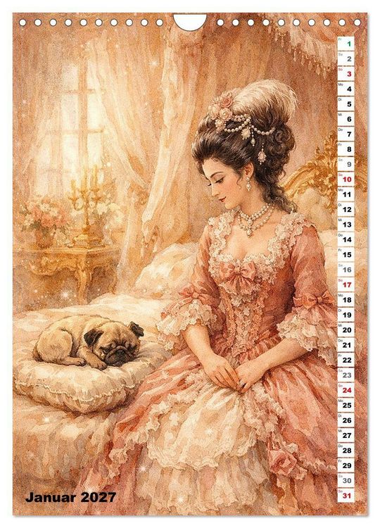 Produktbild: Glanz des Rokoko (Wandkalender 2027 DIN A4 hoch), CALVENDO Monatskalender