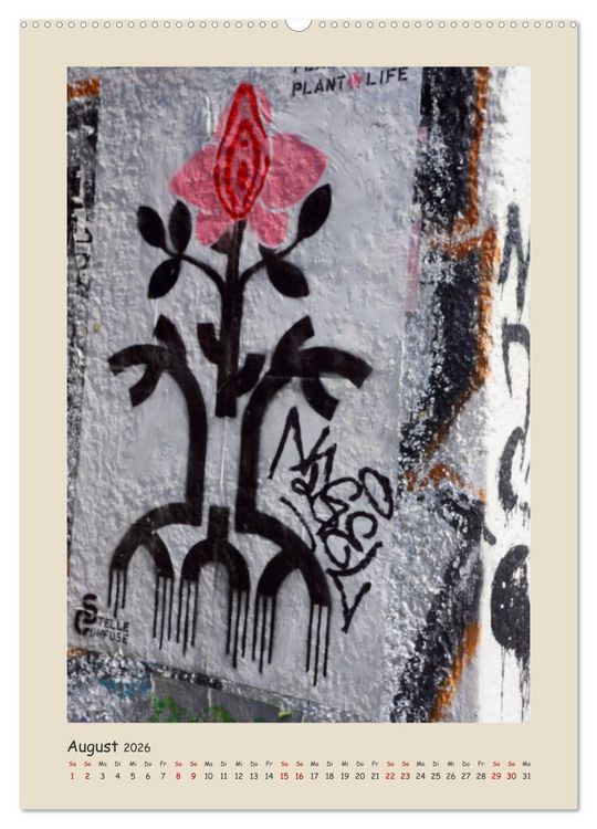 Produktbild: Berlin Love Streetart (Wandkalender 2026 DIN A2 hoch), CALVENDO Monatskalender