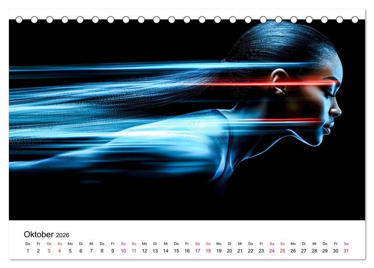 Produktbild: Sport Art (Tischkalender 2026 DIN A5 quer), CALVENDO Monatskalender