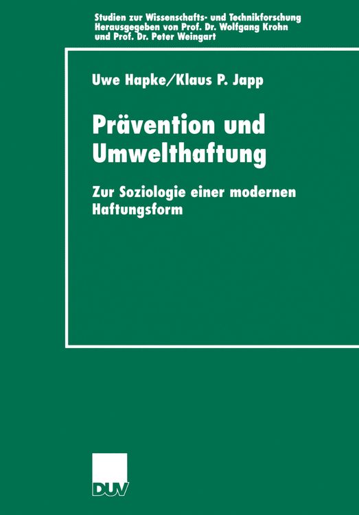 Produktbild: Pr&auml;vention und Umwelthaftung