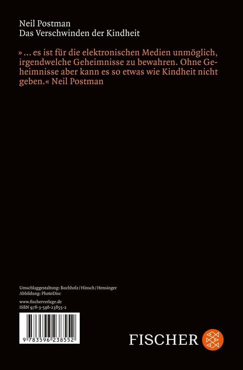 Produktbild: Das Verschwinden der Kindheit