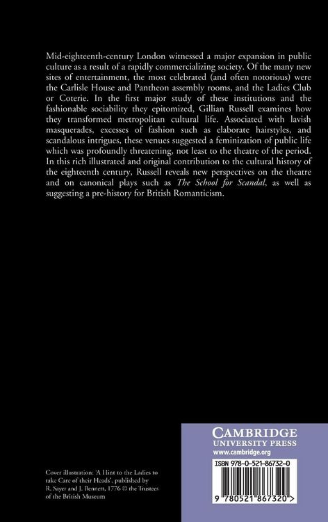 Produktbild: Women, Sociability and Theatre in Georgian London