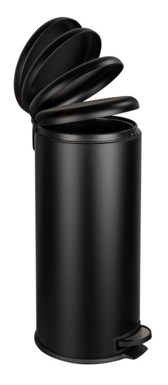 Produktbild: Treteimer Mod. Leman Easy-Close Schwarz 30 L, mit herausnehmbarem Einsatz
