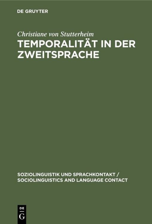 Produktbild: Temporalit&auml;t in der Zweitsprache