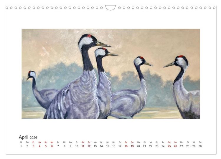 Produktbild: Auf leichten Schwingen - Zugv&ouml;gel (Wandkalender 2026 DIN A3 quer), CALVENDO Monatskalender