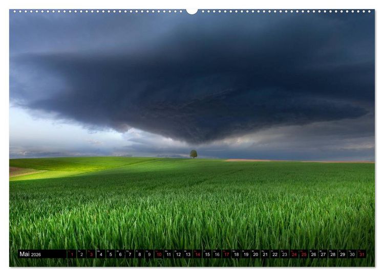 Produktbild: WETTER-LANDSCHAFTEN (Wandkalender 2026 DIN A2 quer), CALVENDO Monatskalender