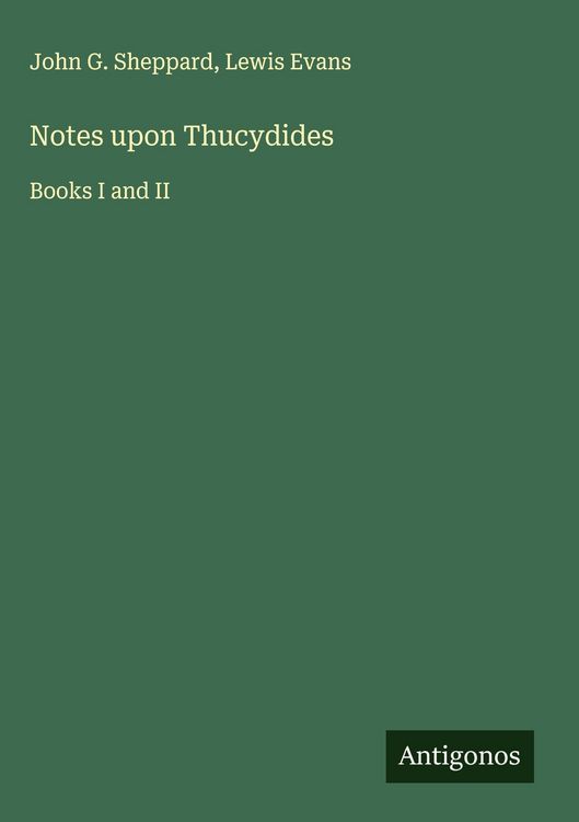 Produktbild: Notes upon Thucydides