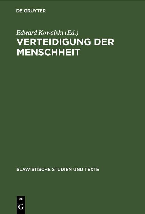 Produktbild: Verteidigung der Menschheit