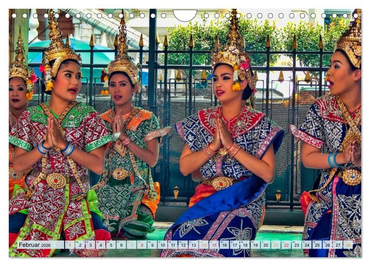 Produktbild: Bangkok - K&ouml;nigreich Thailand (Wandkalender 2026 DIN A4 quer), CALVENDO Monatskalender