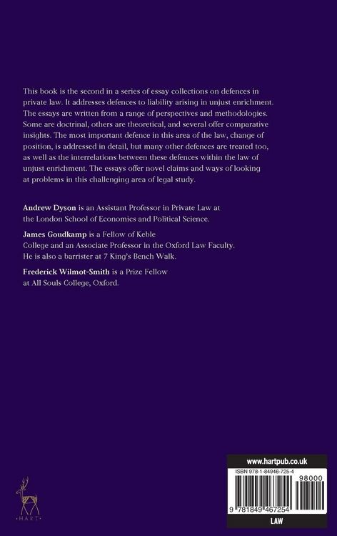 Produktbild: Defences in Unjust Enrichment