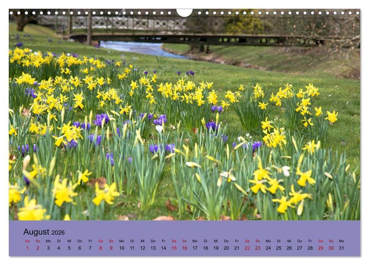 Produktbild: Kurpark Baden-Baden (Wandkalender 2026 DIN A3 quer), CALVENDO Monatskalender